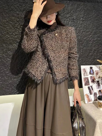 Vintage Mode Jas voor Dames Uniek Design