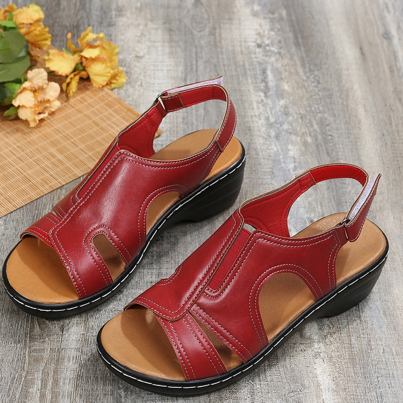 Velanora - Passende orthopädische Ledersandalen voor Dames