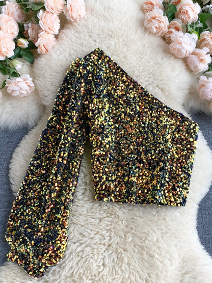 Glitter Top Elize Shimmer Jurk