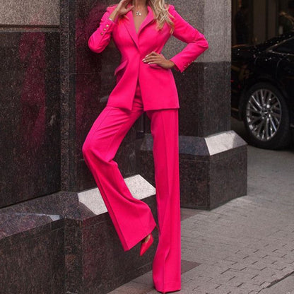 Damespak met Blazer en Broek voor Vrouw Moderne Stijl