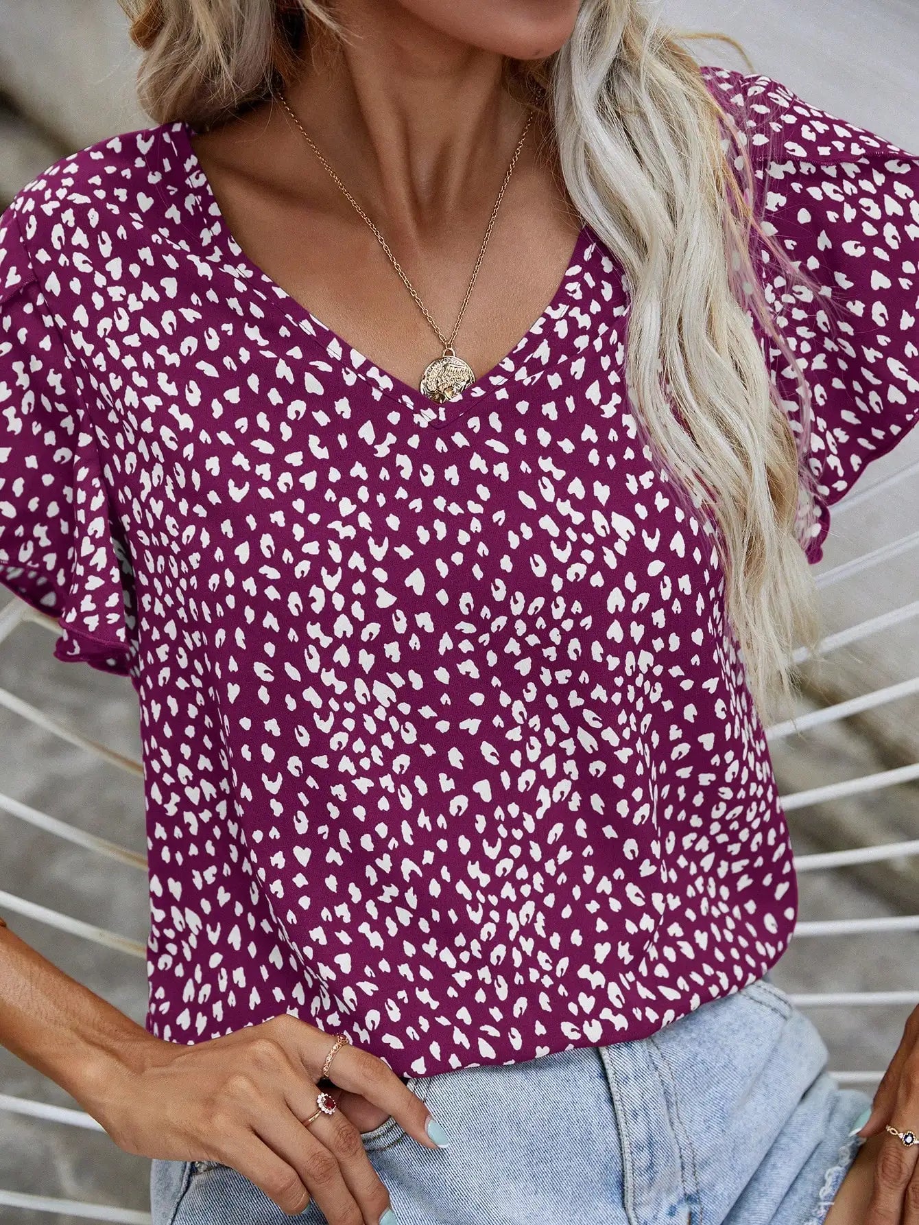Vrouwelijke Zomer Blouse Kort Mouwen Slim Fit