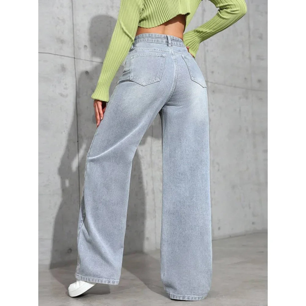 Wijd Been Jeans voor Vrouwelijke Stijl