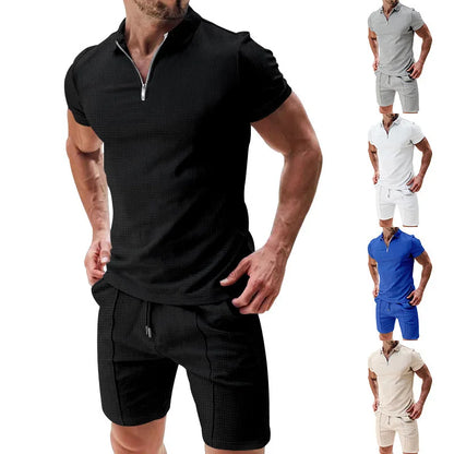 Heren Zomerset met Poloshirt en Shorts Ademend en Stylish