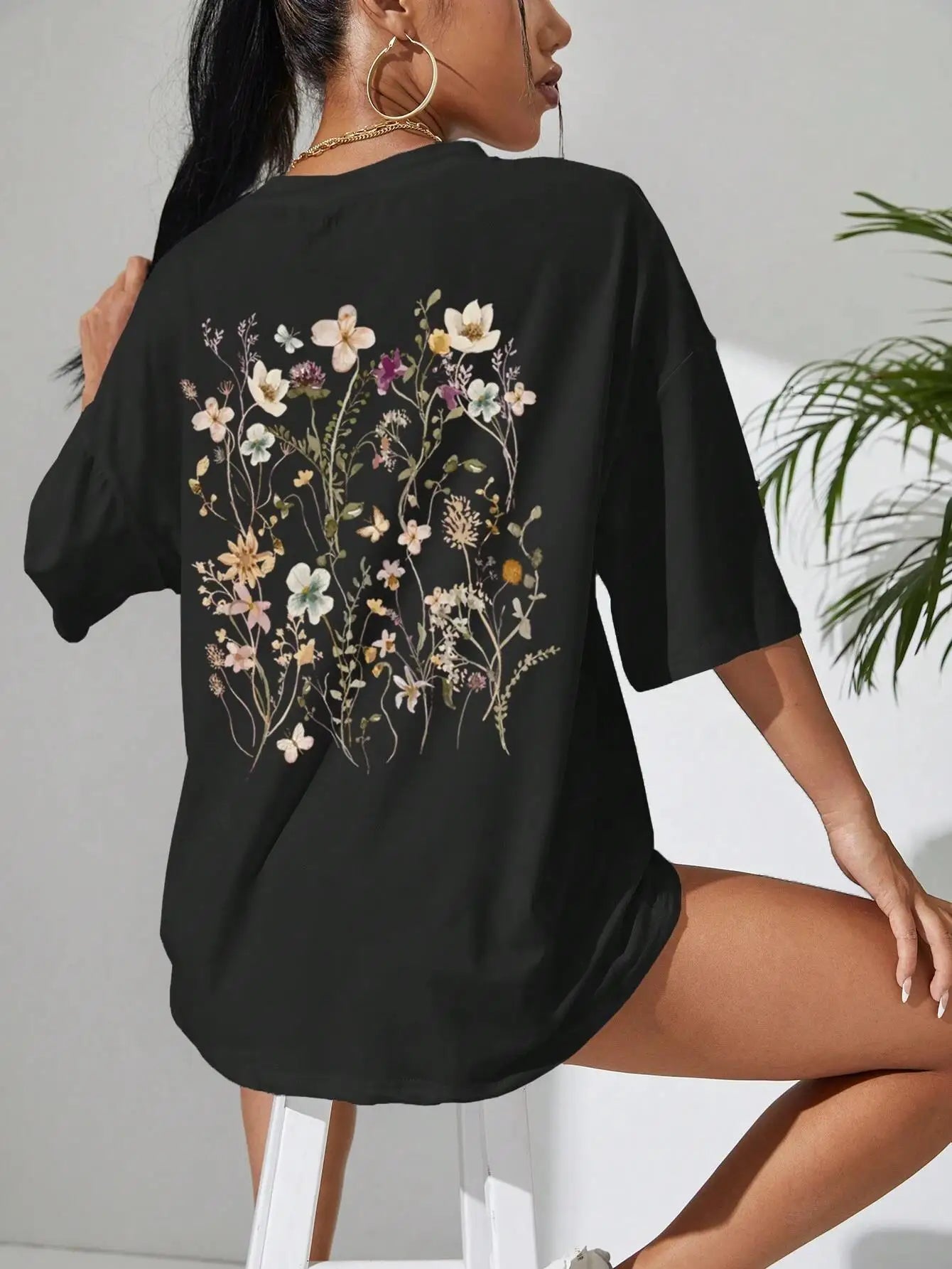 LuxeLente Bloemenprint T-Shirt