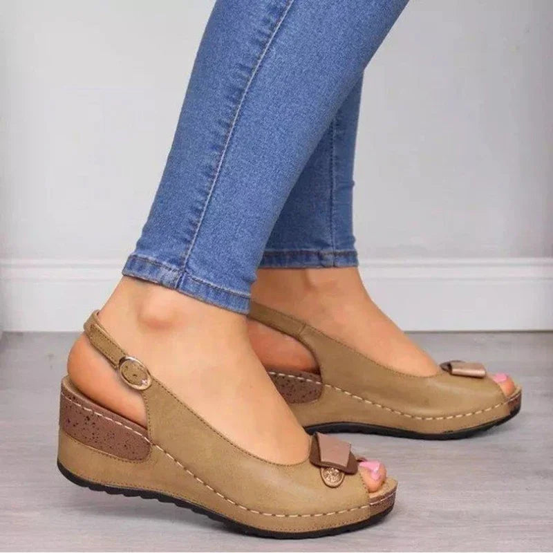 Luxe Wedge Zomerse Sandalen