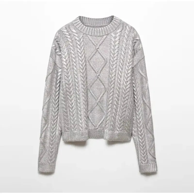 Gebreide Trui Lange Mouwen Warme Wintertrui - Mode Vibes