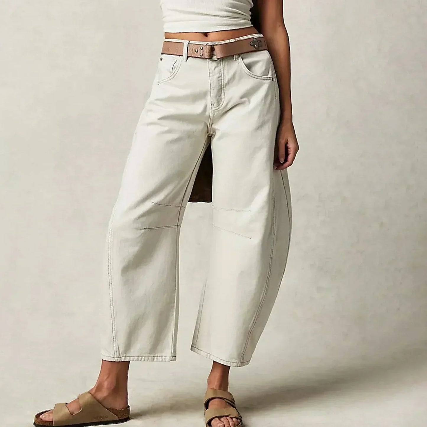 Ruan | Jeans a Gamba Larga - Cotone Comodo-5