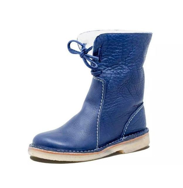 Waterdichte fleece dameslaarzen met warme wollen voering – Ideaal voor de winter