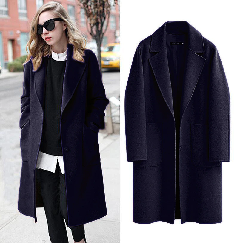 Oversized Elegante Dames Trenchcoat – Voor Herfst & Winter