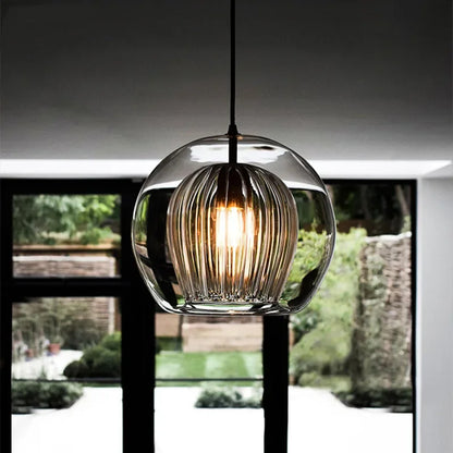Aluminium Hanglamp Modern Glas Design LumaLite