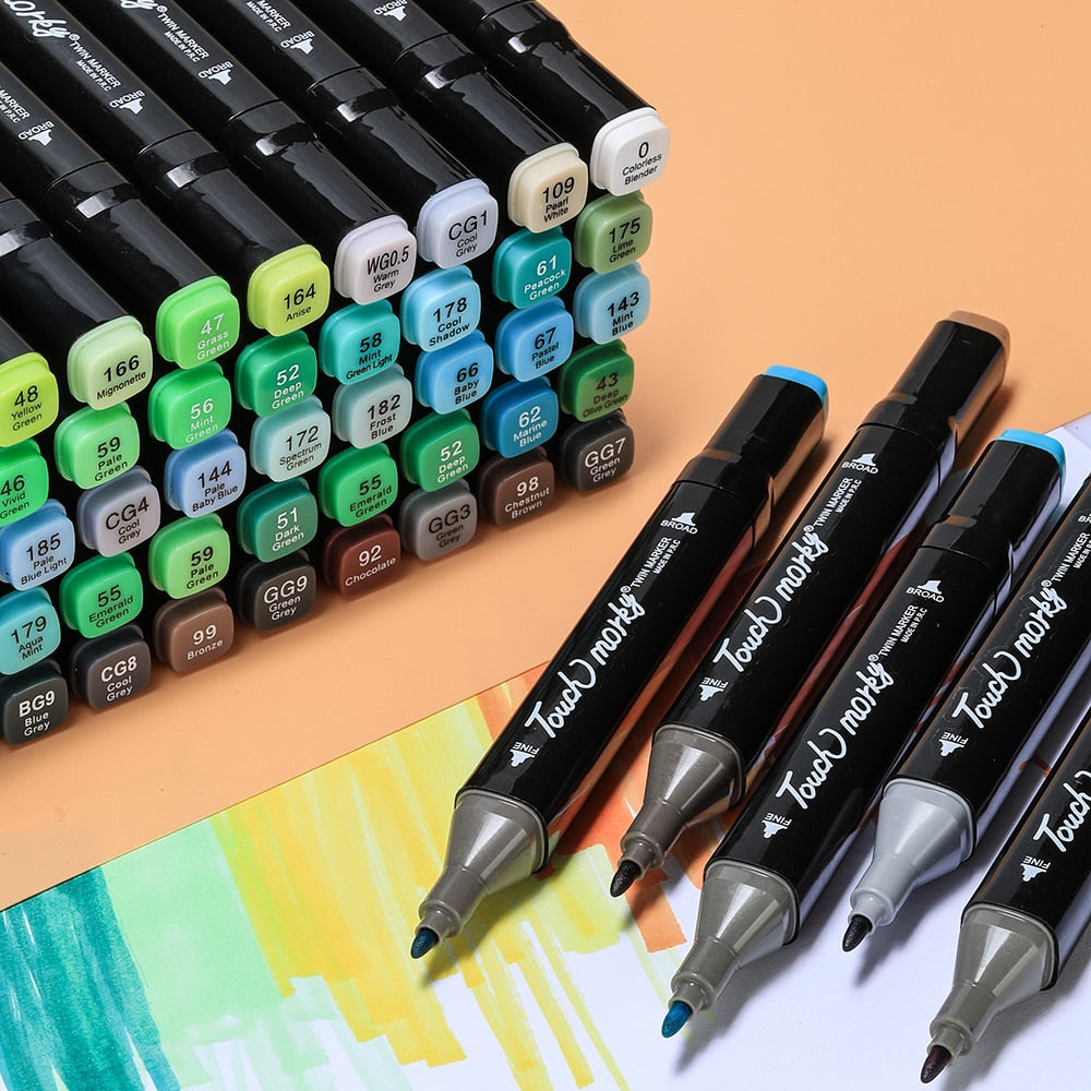 Manga Kleurmarkers Set voor Kunst en Tekenen
