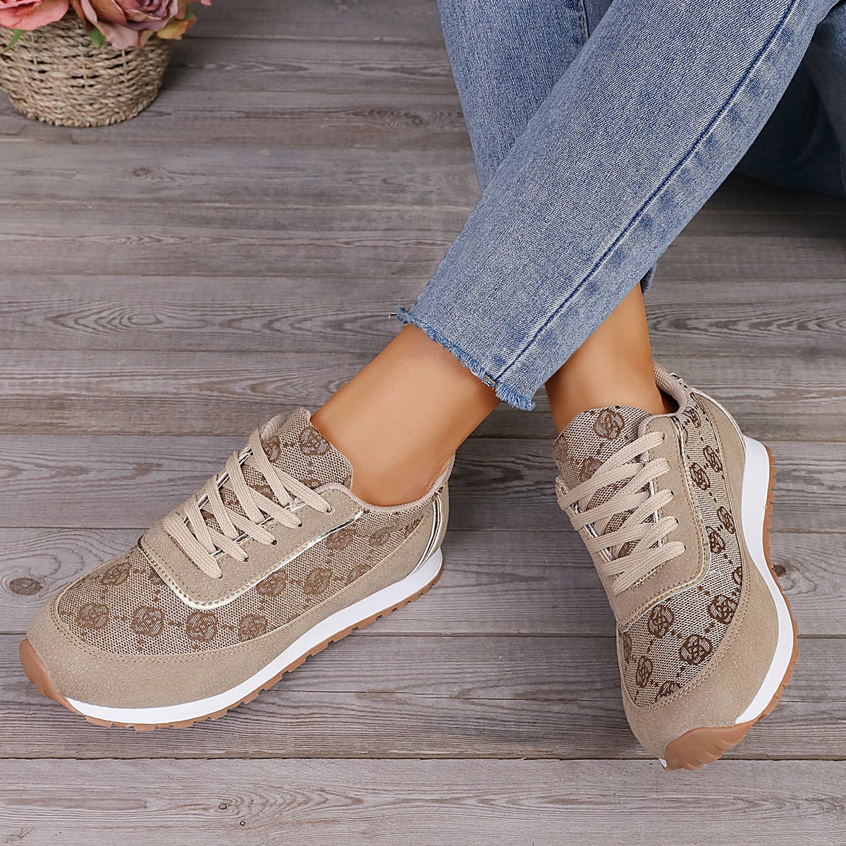 Vrouwenschoenen Casual Comfortabel Leer - Mode Vibes
