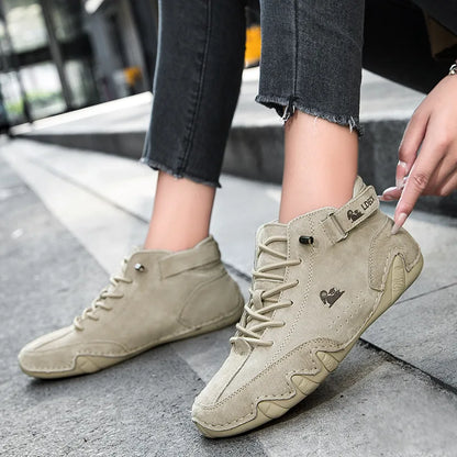 Leren Winter Sneakers Warm en Veelzijdig