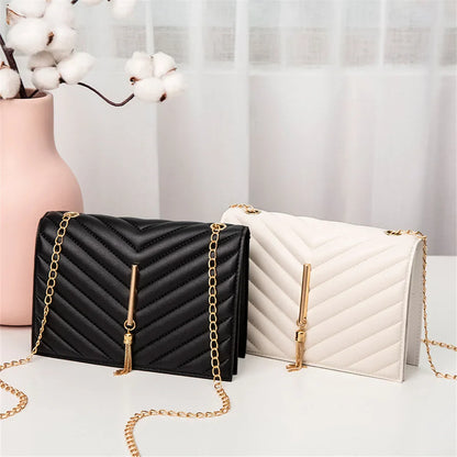 ChiqueGlam Mini Tas met Franjes en Flap