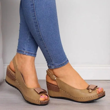 Luxe Wedge Zomerse Sandalen