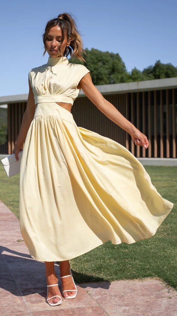 Midi-jurk Elegante Zomerjurk Voor Vrouw