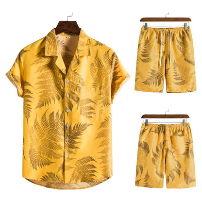 Herencombi Zomerse Hawaii Print Korte Broek