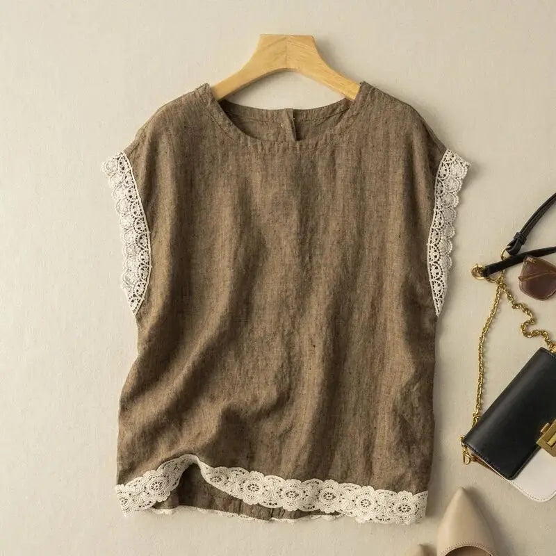 Vrouwelijke Blouse Elegante Katoen Voor Dagelijks Gebruik - Mode Vibes