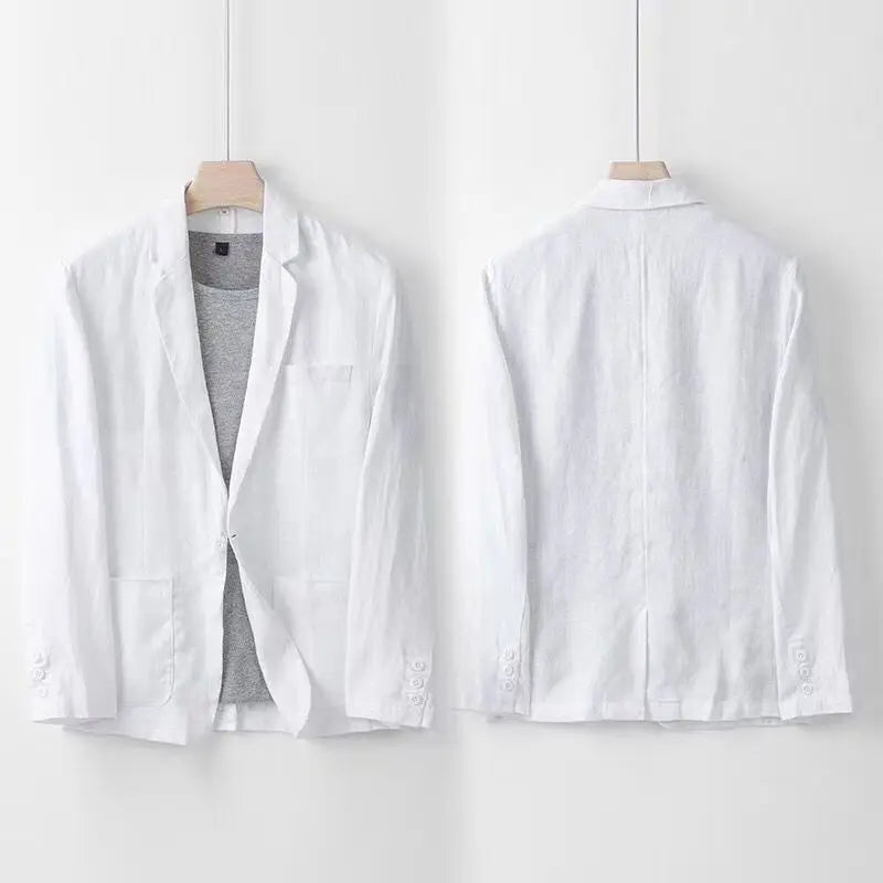Heren Linnen Pak Set – 3-Delig Ademend Zomerpak