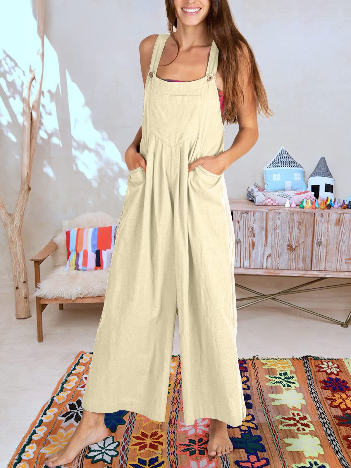 Mouwloze Jumpsuit Dames Zomerkleding