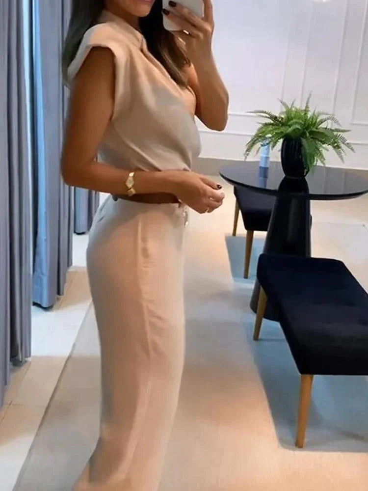 Elegante 2-Delige Bodycon Set voor Vrouw - Mode Vibes