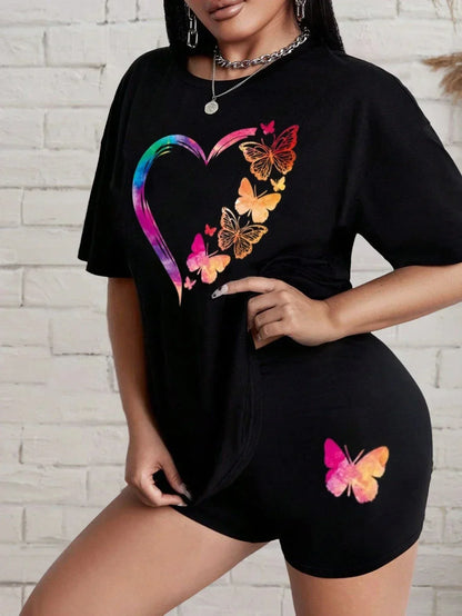 Vrouwelijke Tweedelige Modeset Jurk Broek