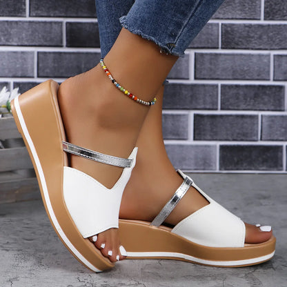Stralende Zomer Wedge Sandalen