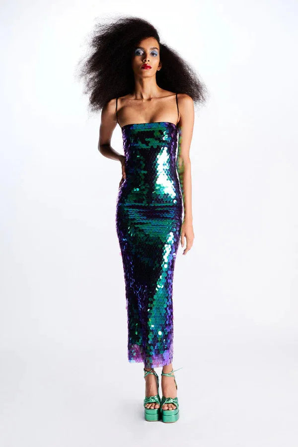 Glitter jurk voor Avond uit Met Pailletten - Mode Vibes