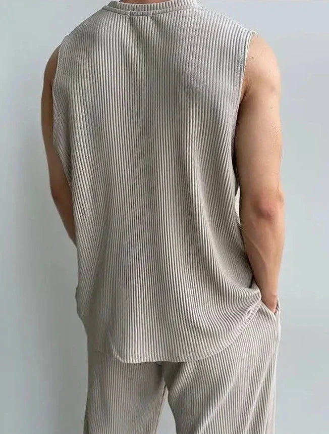 KIAN Zomerset Mouwloze Top en Wijdvallende Broek