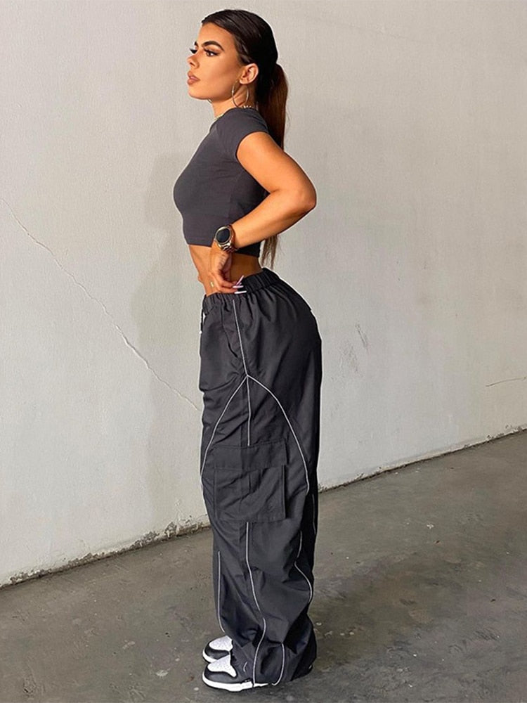Losse Baggy Broek Streetwear Stijl Uniek Design