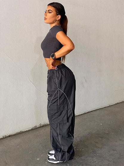 Losse Baggy Broek Streetwear Stijl Uniek Design