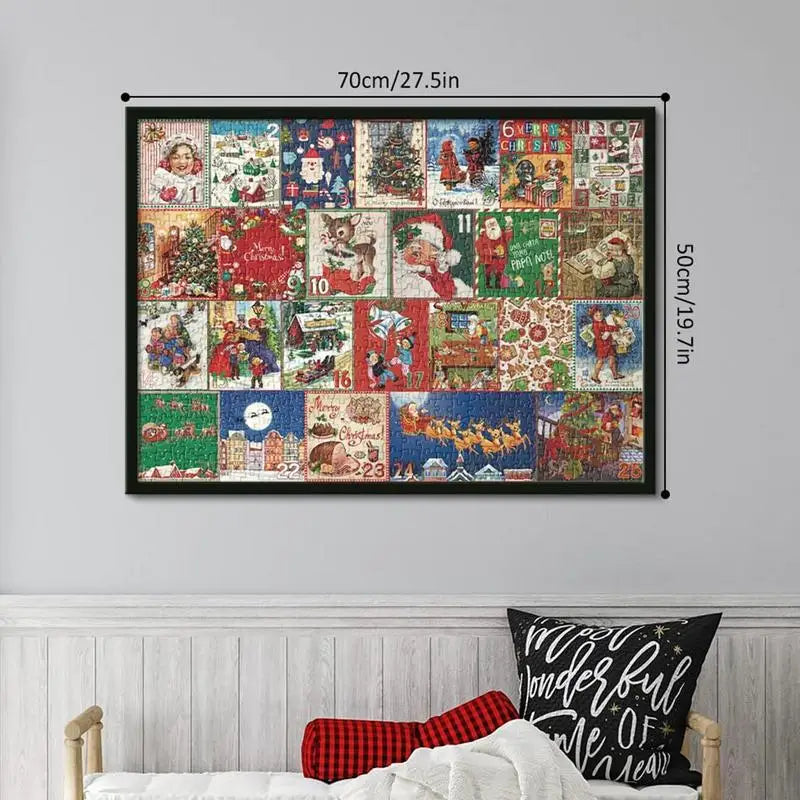 Kerstpuzzel Adventskalender 24 Dagen