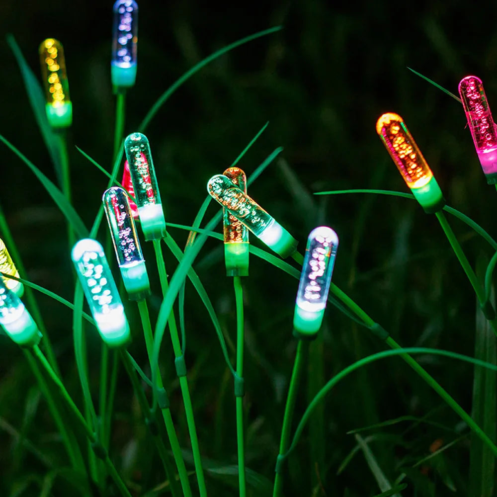 Sfeervolle solar rietlampen op zonne-energie voor tuinverlichting