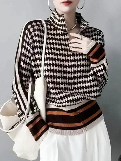 Warme Trui voor Vrouw Elegante Stijl