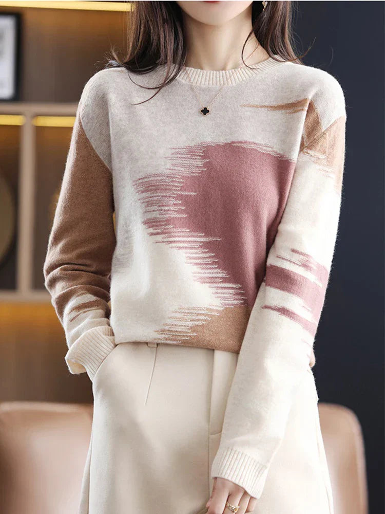 Kasjmier Trui Dames Tie-Dye Zacht Geuren Kleur