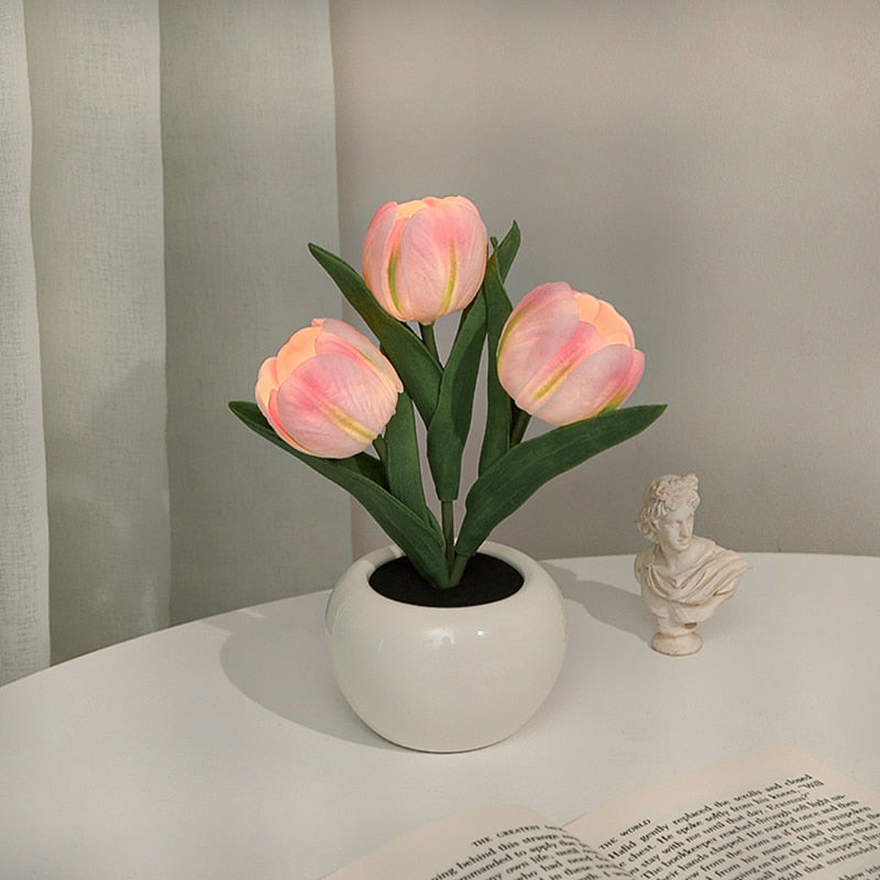 Tulpen Nachtlamp Kleurrijk Dimbaar