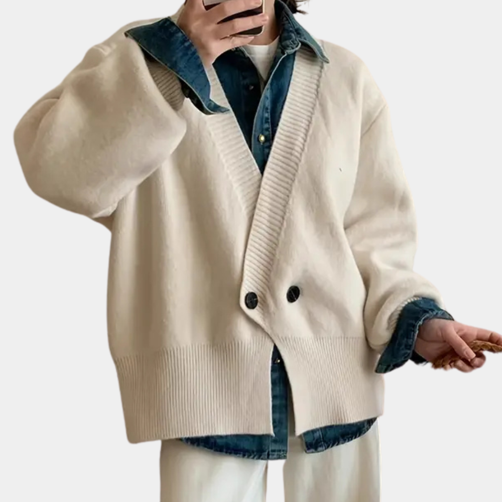 Dames Vest Gebreid Beige Stijlvol voor Werk en Avond