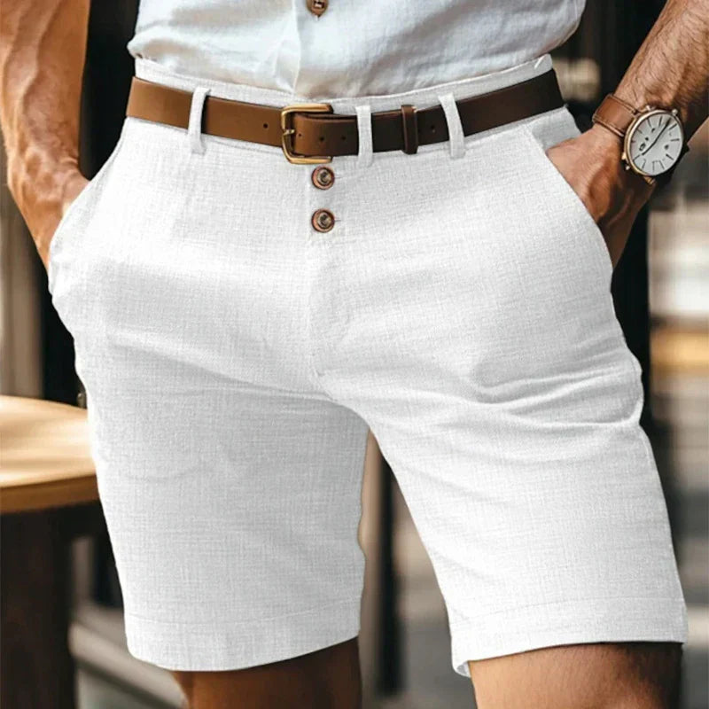 Heren Zomershorts Slim Fit Ademend Vintage Stijl - Mode Vibes