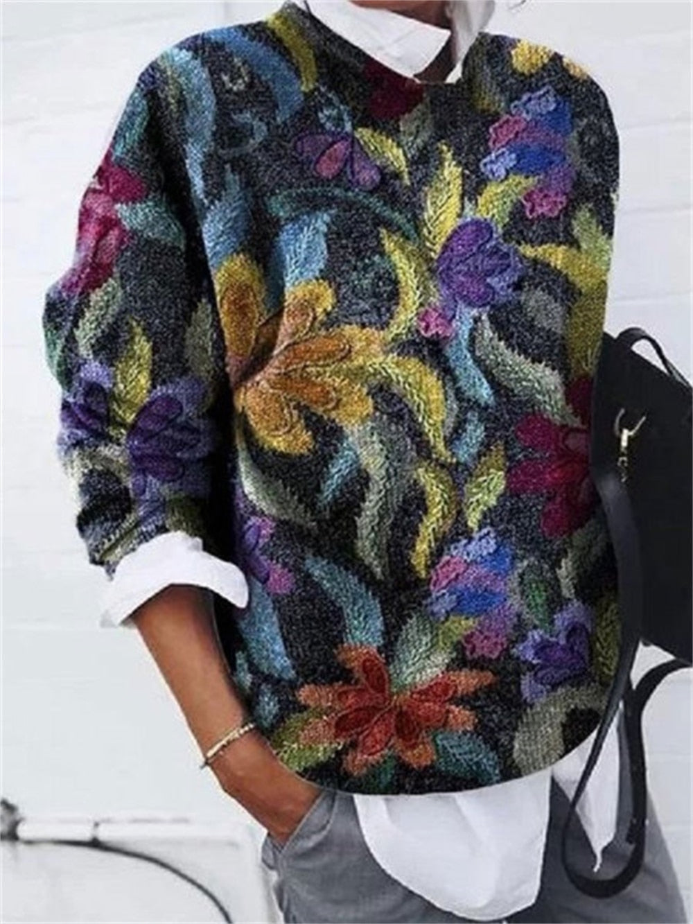 Vrouwen Trui Met Print Elegant Design - Mode Vibes