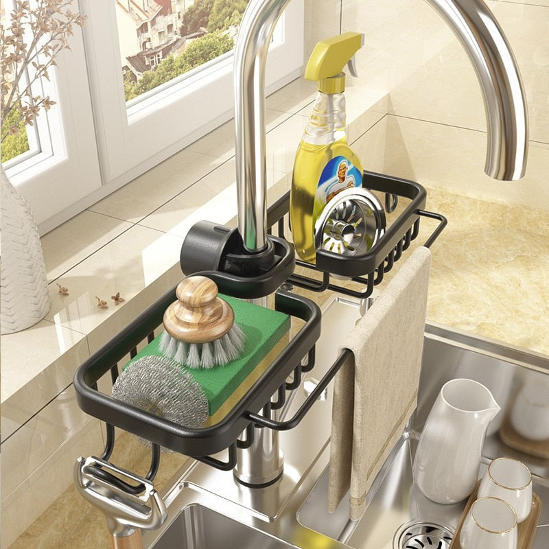 Gootsteen Organizer Keuken Opberglas Modern Design - Mode Vibes