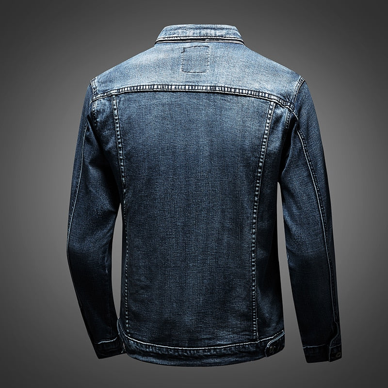 Heren Denim Jas Classic Viggo Blauw