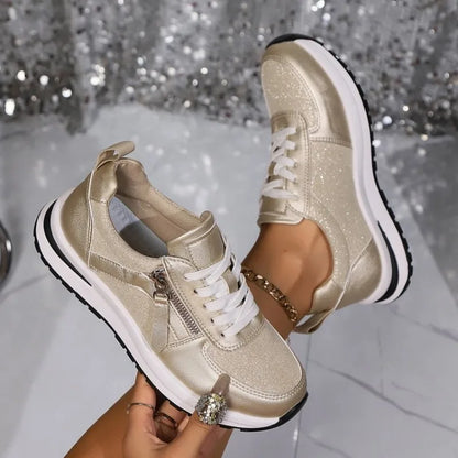 Dames Sneakers Comfortabele Pasvorm Ritssluiting