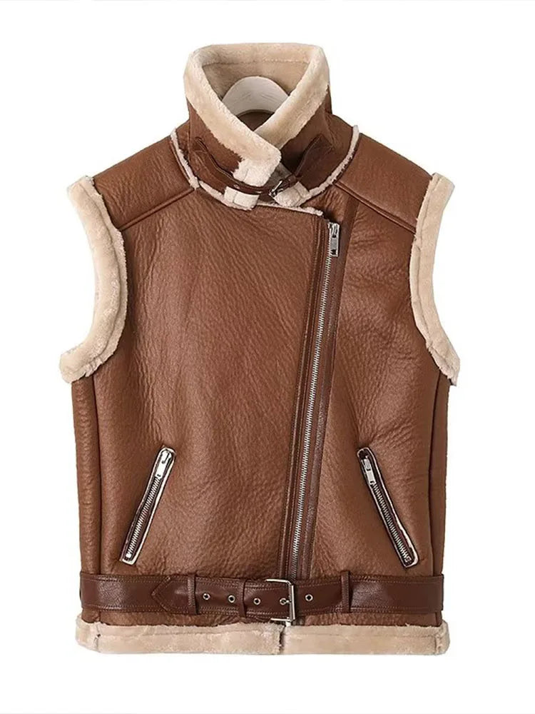 Leren Bodywarmer Warm en Stylish - Mode Vibes