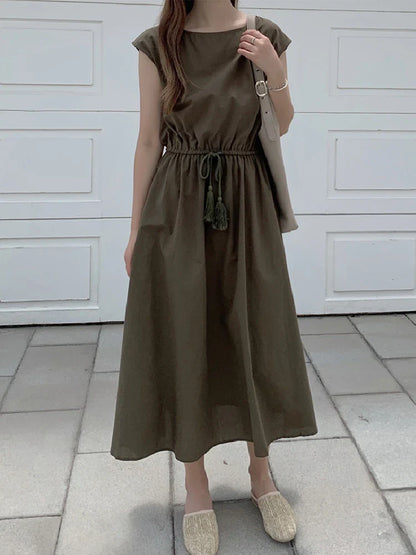 Tijdloze Elegantie Vintage Maxi Jurk