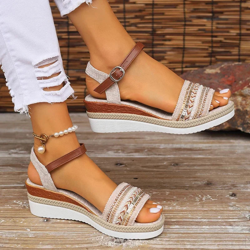 LenteStralen Vlecht Sandalen