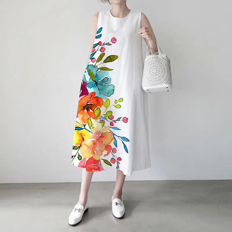 Maxi Zonnejurk Elegante Vrouwelijke Zomerjurk - Mode Vibes