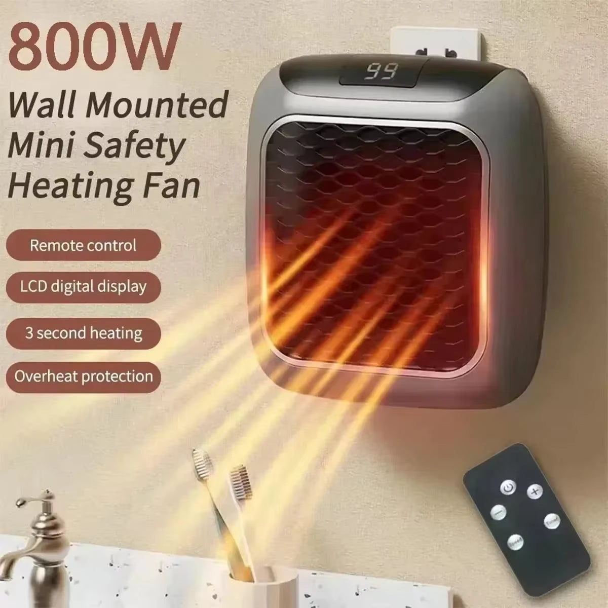Mini Verwarmer voor Thuis en Kantoor