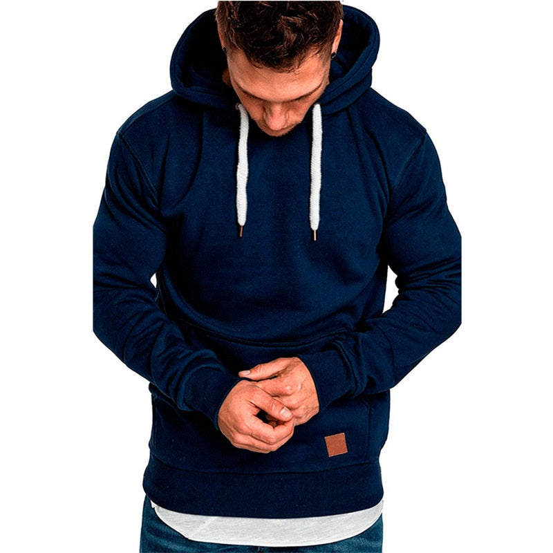 Heren Hoodie Casual met Buidelzak Zacht en Praktisch