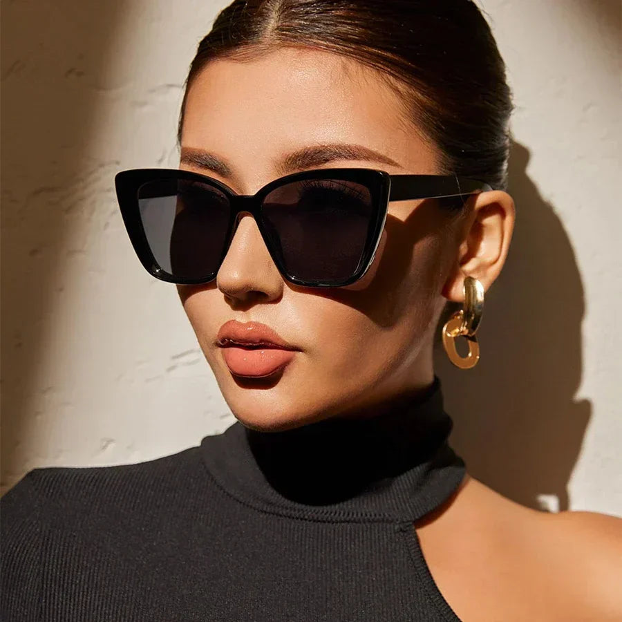 Retro Cat-eye Zonnebril UV400 Bescherming - Mode Vibes