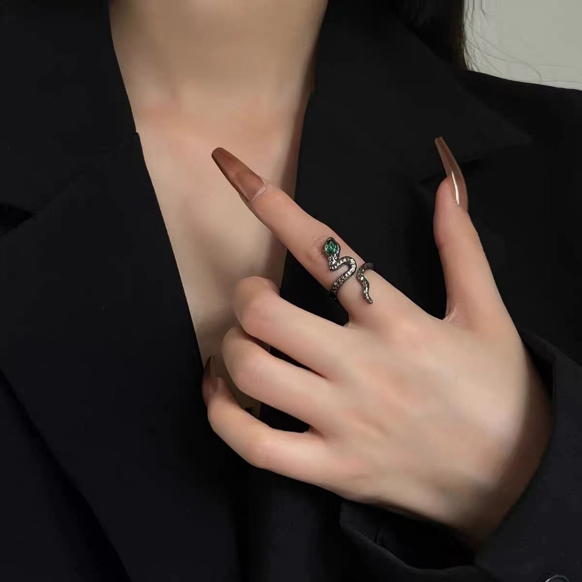 Slang Ring Unieke Zilveren Sieraden